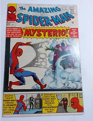 Buy THE AMAZING SPIDER-MAN #13 1st APPEARANCE OF 'MYSTERIO' • 1,650£