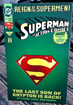 Buy Action Comics Superman Reign Of The Supermen Last Son Of Krypton 687 June 1993 • 4.65£