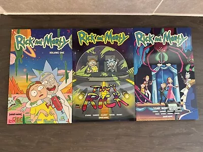 Buy RICK AND MORTY Graphic Novels Bundle Volume 1 + Tiny Rick + Some Morty To Love • 12.95£