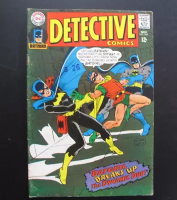 Buy DC Comic Book Detective Comics No. 369 Batman Batgirl & Robin Team Up 1967 • 50.57£