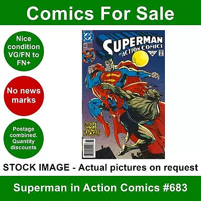 Buy DC Superman In Action Comics #683 Comic - VG/FN+ 01 November 1992 • 3.49£