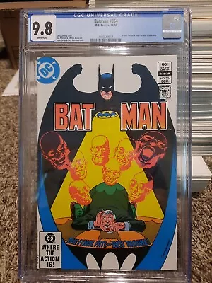 Buy Batman 354 Cgc 9.8 Marvel 1982 White Pgs NM Mint Great Giffen Cover TV Movie  • 77.65£