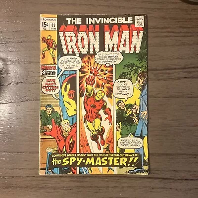 Buy Iron Man #33 VF 1st Spymaster 1st/Origin Espionage Elite Avengers Kang Nick Fury • 19.41£