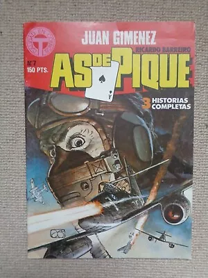 Buy Juan Gimenez Asde Pique (ace Of Spades ) B + W Comic Spanish Text 1988 .no.7 • 4.50£
