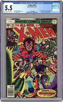 Buy Uncanny X-Men #107 CGC 5.5 1977 4112483006 1st Full App. Starjammers • 116.49£