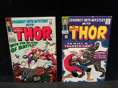 Buy Journey Into Mystery #117 & 118 ( 1st App Destroyer) Marvel Comics 1965 • 271.81£