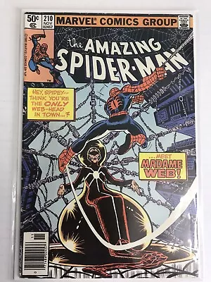 Buy Amazing Spider-Man # 210  1st Madame Web Newsstand 1980 Marvel Comics • 77.65£