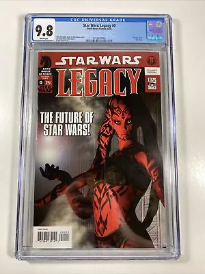 Buy  Star Wars Legacy #0 CGC 9.8 (Dark Horse Comic 2006) 1st Darth Talon Cover • 264.02£