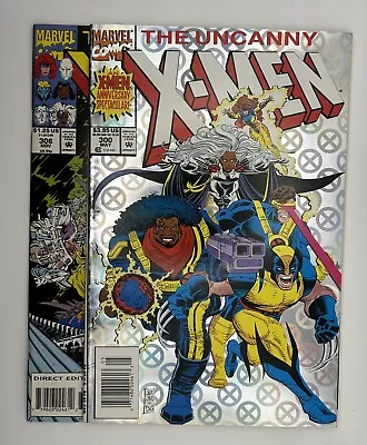 Buy Uncanny X-Men #300, 306 (1993) VF And NM Marvel Comics Holofoil • 4.66£