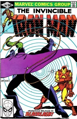 Buy IRON MAN #146 F/VF, Bob Layton, Direct Marvel Comics 1981 Stock Image • 5.44£