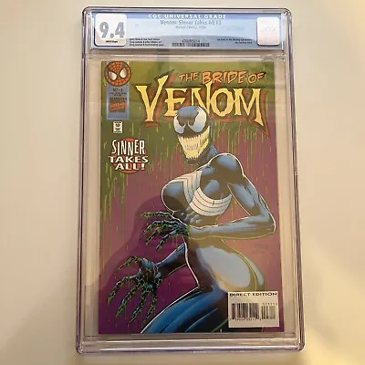 Buy Venom Sinner Takes All #3 CGC 9.4 1995 1st App 'She-Venom' • 100.95£