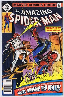 Buy Amazing Spider-Man #184 Whitman Variant GD Signed W/COA Marv Wolfman 1978 Marvel • 51.61£