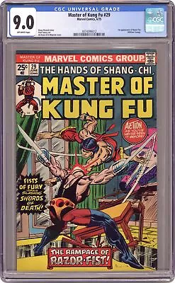 Buy Master Of Kung Fu #29 CGC 9.0 1975 3874099012 • 182.50£