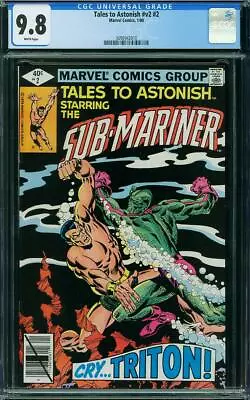 Buy Tales To Astonish #2 CGC 9.8 Marvel 1980 Sub-Mariner Cover! NM/MT L11 310 Cm Set • 194.11£