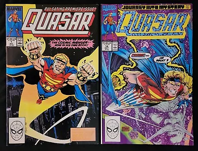 Buy QUASAR #1 & 14 - Marvel 1989 Origin & Todd McFarlane Art - 2 Comic Lot • 9.34£