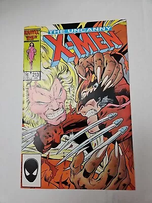 Buy Uncanny X-Men 213 Wolverine Sabretooth Battle Mr. Sinister Cameo • 15.53£