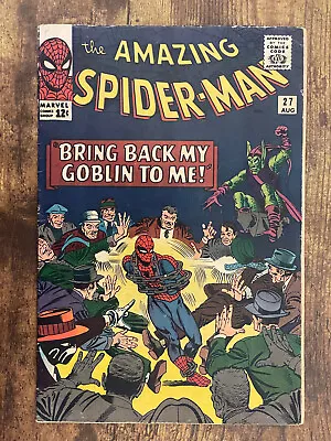 Buy Amazing Spider-Man #27 - GORGEOUS - Early Green Goblin App - Marvel 1965 • 29.51£