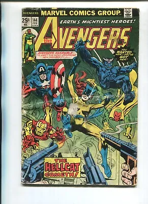 Buy Avengers 144 Poor But Complete V1 Marvel 1976! 1st Pasty Walker As Hellcat!!!!!! • 7.76£