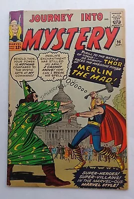 Buy Journey Into Mystery #96, Sept. 1963, JFK, Merlin The Mad, VG 4.0 • 58.25£