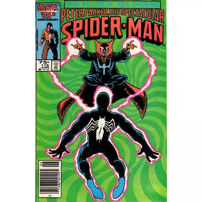 Buy Spectacular Spider-Man #115 Newsstand  - 1976 Series Marvel Comics VF [u~ • 3.49£