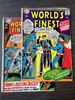 Buy World’s Finest #156,162 (1966) Silver Age DC Comic Books *LOT* 1st App Bizarro • 24.85£