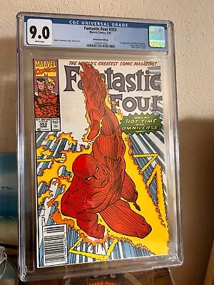 Buy Fantastic Four 353 Newsstand 1991 CGC Graded 9.0 White First Appearance Mobius • 90£