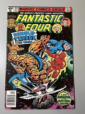 Buy Fantastic Four #211 (1979) 🔑1st App Terrax The Tamer, Galactus *VF- 7.5 Range* • 11.26£