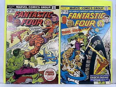 Buy FANTASTIC FOUR Vol. 167 & 168 KEY -Hulk Vs Thing (1976) NM  Bronze (two Comics) • 77.66£