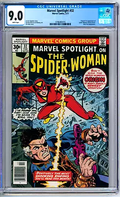Buy Marvel Spotlight 32 CGC Graded 9.0 VF/NM 1st Spider-Woman Marvel Comics 1977 • 116.45£