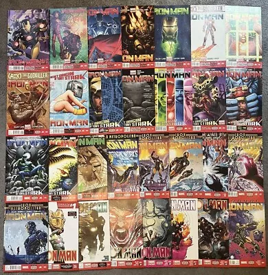 Buy MARVEL COMICS Iron Man #1 - 28 Vol.5 2013-14 FULL COMPLETE SET SERIES NM • 44.99£