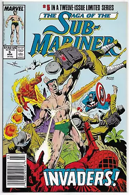 Buy The Saga Of The Sub-Mariner #5 Marvel Comics Thomas Buckler Richardson 1989 FN • 5.50£