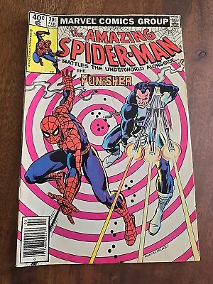 Buy Amazing Spider-Man #201 VG Classic Punisher Spidy Cover Newsstand Marvel 1980 • 19.42£