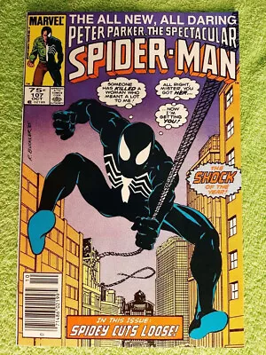 Buy SPECTACULAR SPIDER-MAN #107 NM- Canadian - Press To Get Out Vertical Line RD6697 • 24.49£