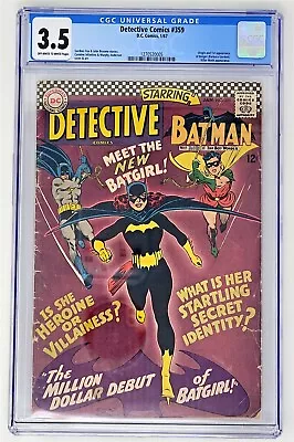 Buy Detective Comics #359 BATGIRL CGC 3.5 1967 945844-1 • 617.40£
