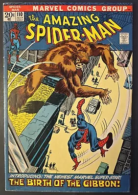 Buy The Amazing Spider-man #110 Comic Book (marvel,1972) Bronze Age + • 31.06£