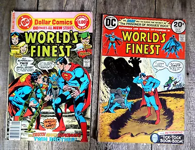 Buy X2 Vintage DC Comics World's Finest, Bundle Job Lot #246 #219 • 12.99£