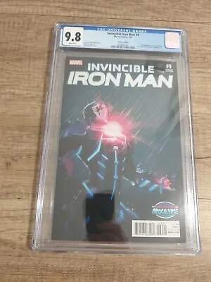 Buy INVINCIBLE IRON MAN #9 Variant CGC 9.8~1ST APP RIRI WILLIAMS/IRONHEART~1st Print • 900£