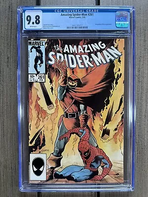 Buy Amazing Spider-Man # 261 CGC 9.8🔥White Pages🔥Hobgoblin🔑Charles Vess Art 02/85 • 135.91£