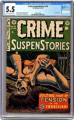Buy Crime Suspenstories #19 CGC 5.5 1953 3988157002 • 1,320.23£