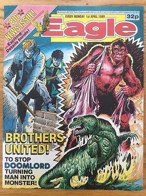 Buy Eagle 1/4/89 Dan Dare, Doomlord, Computer Warrior, IPC UK Comic • 3.99£