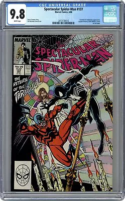 Buy Spectacular Spider-Man Peter Parker #137 CGC 9.8 1988 2013138016 • 256.28£