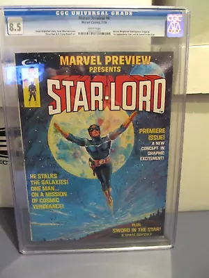 Buy MARVEL PREVIEW #4 CGC 8.5 HUGE KEY WP 1976 1st APPEARANCE/ORIGIN STAR-LORD GOTG • 403.83£