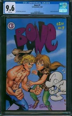 Buy Bone #7 🌟 CGC 9.6 White Pages 🌟 1st Print Jeff Smith Cartoon Books 1992 • 201.14£