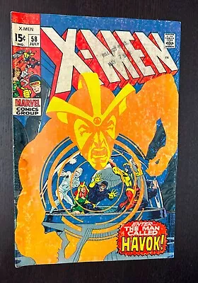Buy UNCANNY X-MEN #58 (Marvel Comics 1969) -- 1st Appearance HAVOK -- VG- • 54.45£