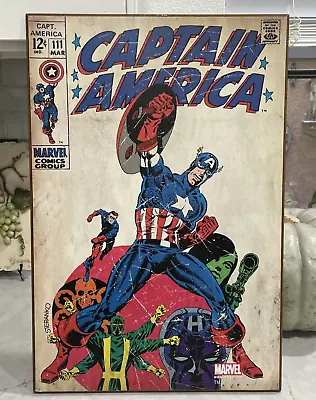 Buy Captain America 111 WALL ART Wood Poster 13”x19” • 24.22£