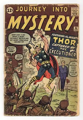 Buy Thor Journey Into Mystery #84 FR/GD 1.5 1962 1st App. Jane Foster • 326.18£