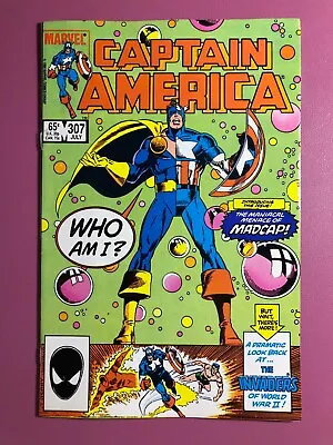 Buy CAPTAIN AMERICA # 307 (1985) 1st Appearance Of Madcap WHITE Pages VF/NM (9.0) • 15.53£