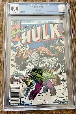 Buy Incredible Hulk (1962 Marvel 1st Series) #272 CGC 9.4 Newsstand Edition • 175£