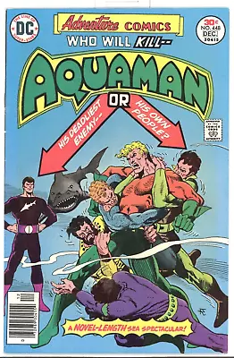 Buy Adventure Comics #448 Near Mint - (9.2) Gorgeous Aquaman  1976 Comic • 50.44£