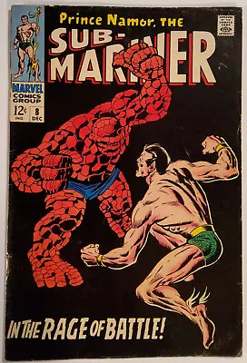 Buy Sub-Mariner #8 FN  Prince Namor Vs Thing! Dec. 1968 • 54.36£